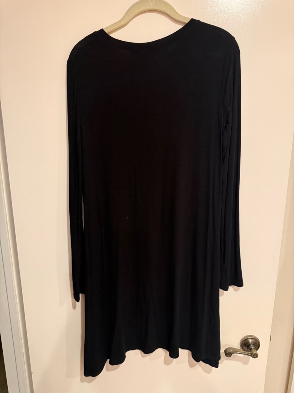 BCBGMaxAzria Black Long Sleeve Swing Dress